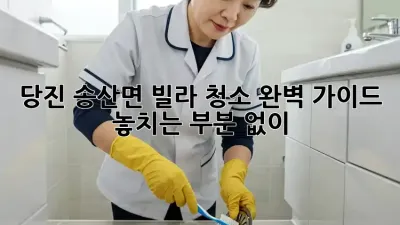 당진 송산면 빌라 청소 완벽 가이드: 놓치는 부분 없이!